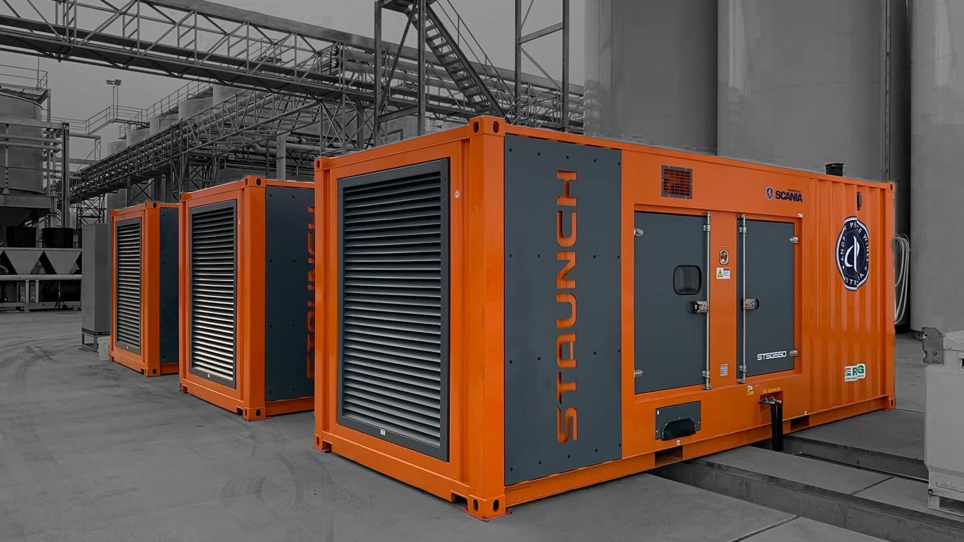 Staunch containerised power plant